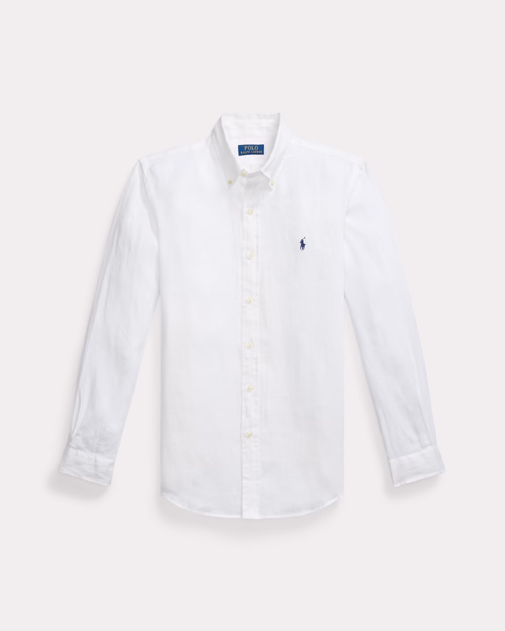 Custom Fit Linen Shirt White - Image 3